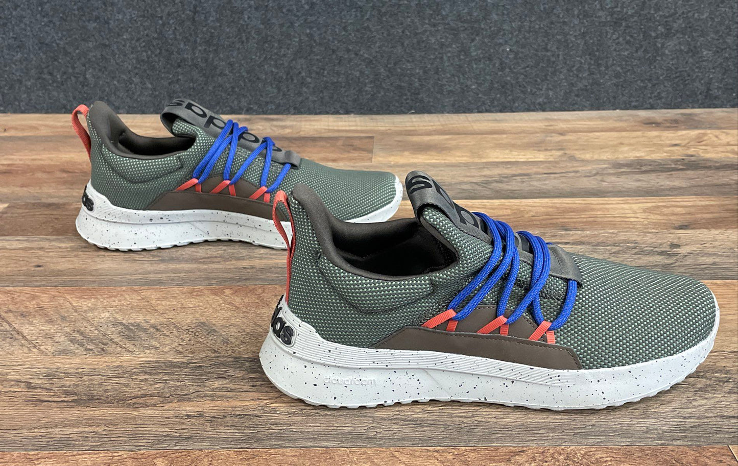 Adidas Questar Flow NXT Olive Green Grey Blue Running Sneakers Men's Size 10