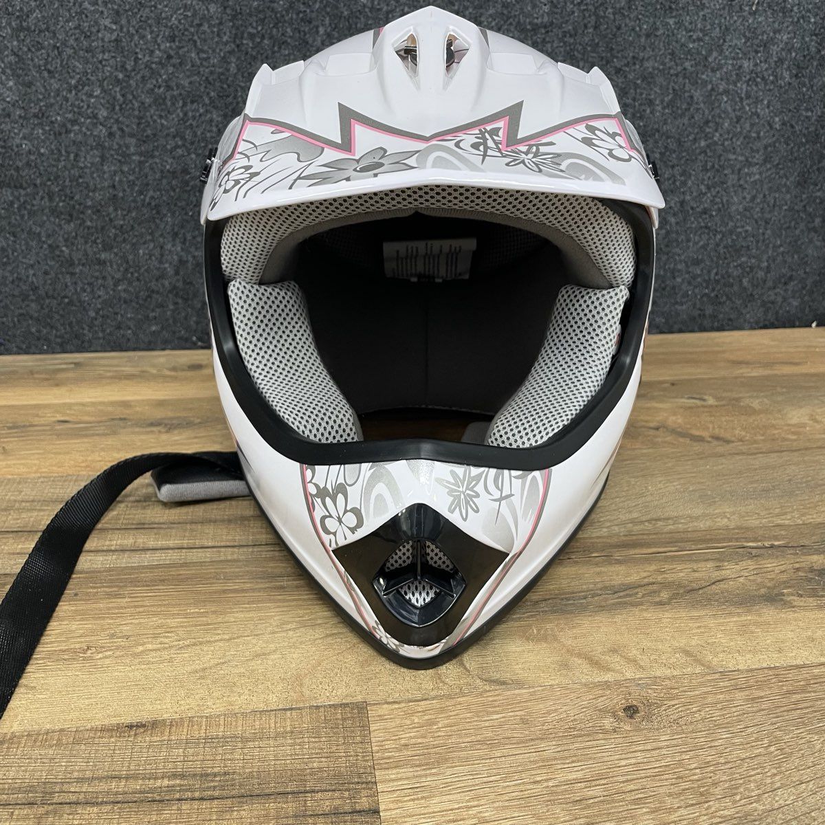 SLMOTO TCMT Youth Dirt Bike Helmet HY 601 DOT Small Pink Butterfly Motocross