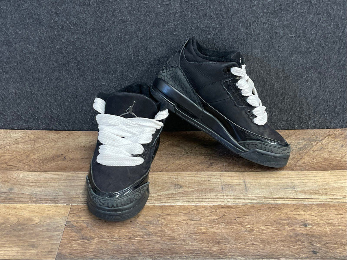 Nike Air Jordan 3 Retro Off-Noir Black Youth Sneakers Size 5Y DM0967-001