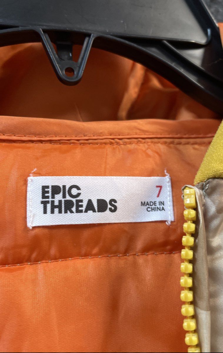 Epic Threads Kids' Packable Puffer Jacket Sand Tan Camo Water Resistant NWT Sz 7