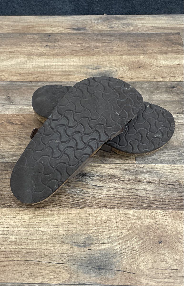 Birkenstock Mayari Brown Strappy Toe Loop Sandals Women's Size 36