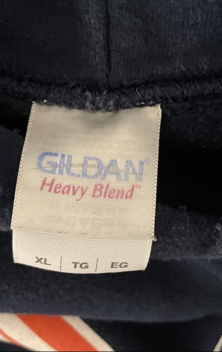 Gildan Men's Navy Blue New England Patriots Moose Mashup Hoodie Sweatshirt Sz XL