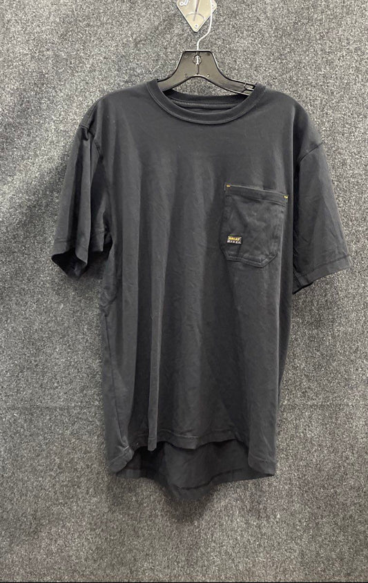 Ariat Rebar Men's Black Graphic Pocket T-Shirt Skull Hard Hat Flag Sz M
