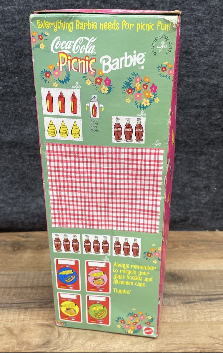 1997 Mattel Coca-Cola Picnic Barbie Doll Special Edition New In Box