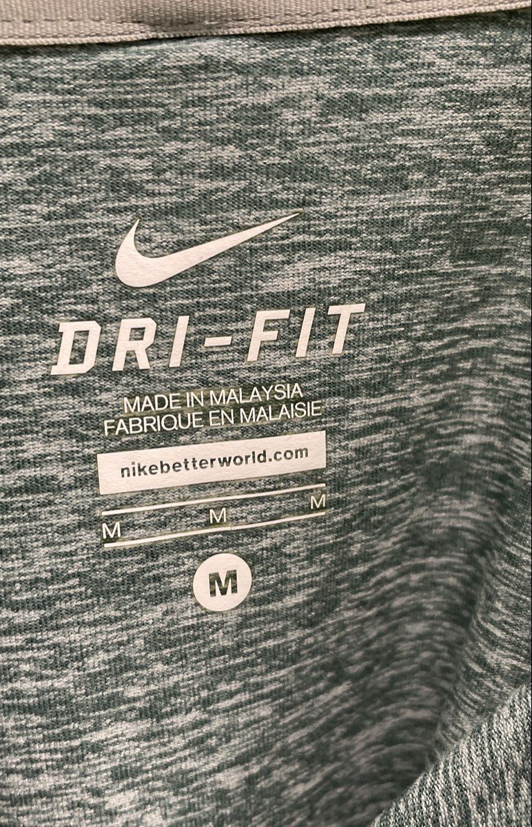 Nike Men's Dri-FIT Running Half-Zip Pullover Jacket Grey Lime Thumbholes Sz M