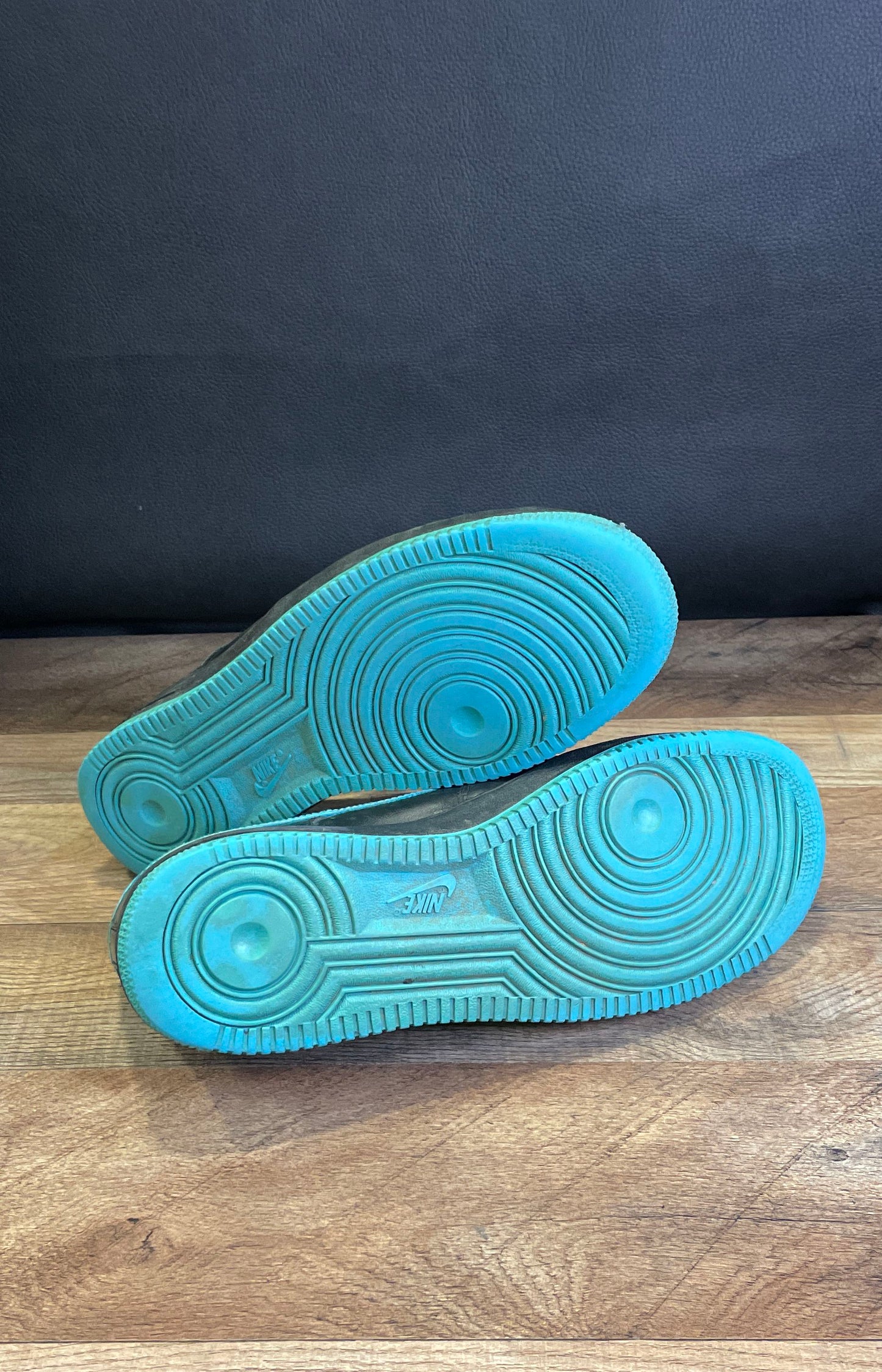 Nike Air Force 1 '07 Low Black Chlorine Blue Size 11