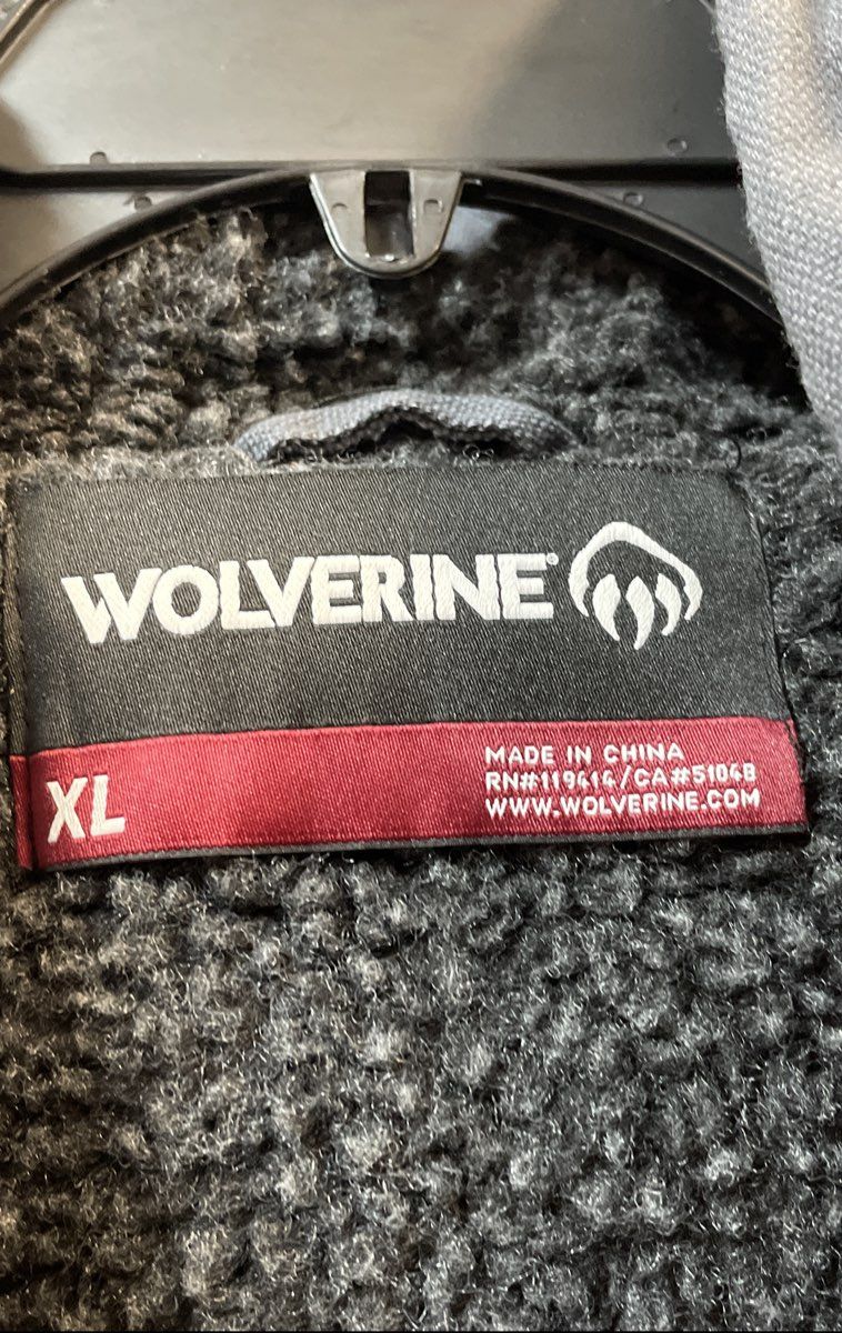Wolverine Men's Sturgis Work Jacket Granite Sherpa Lined Hooded NWT XL