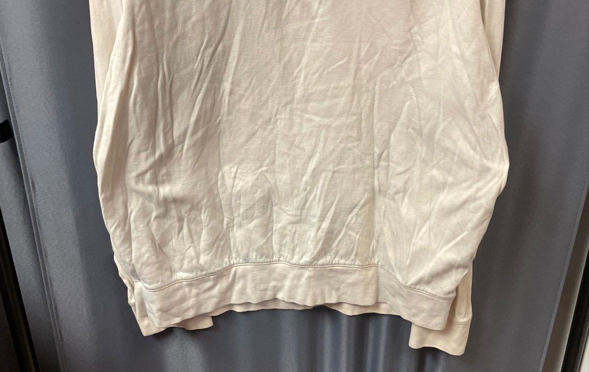 Polo Ralph Lauren Men's Cream 1/4 Zip Pullover Sweatshirt Cotton Blend Sz L