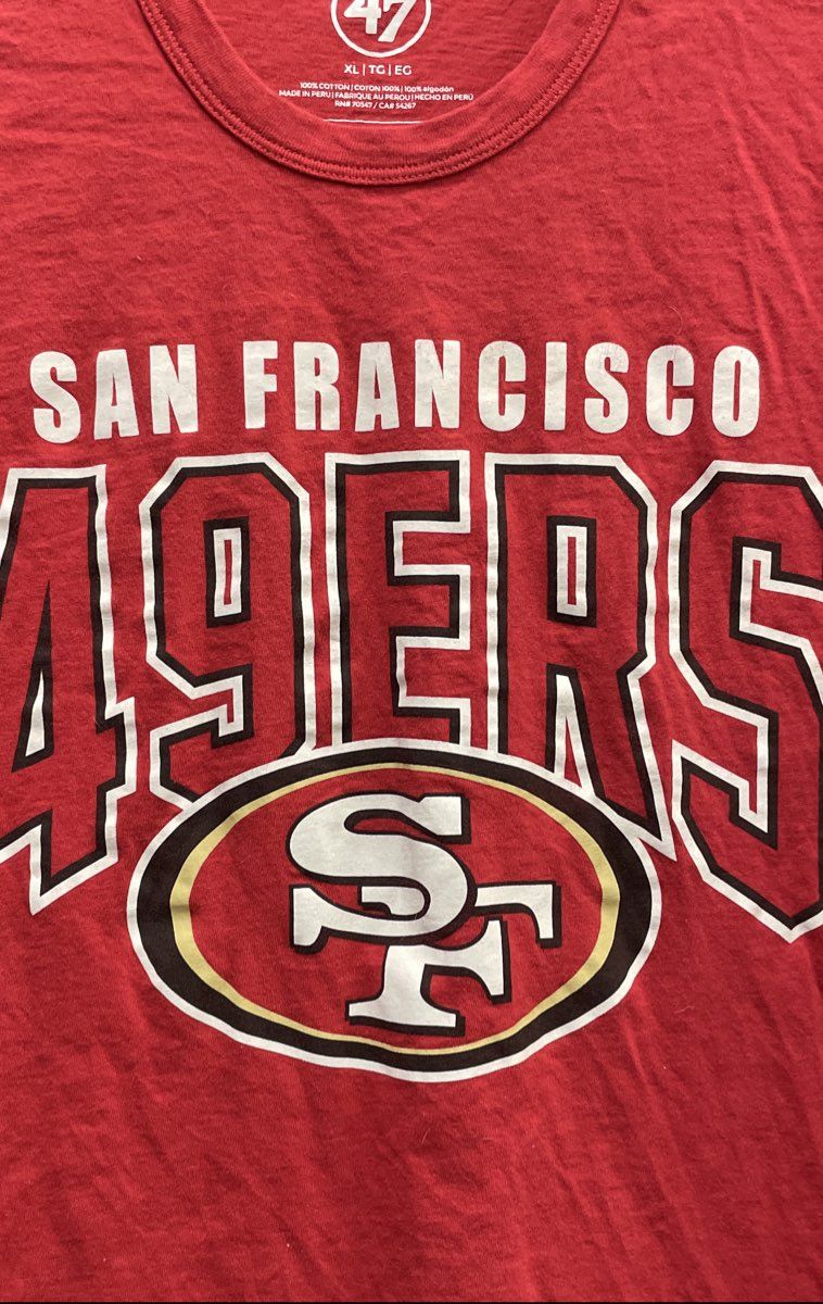 '47 Brand Men's San Francisco 49ers NFL Football Graphic T-Shirt Red XL