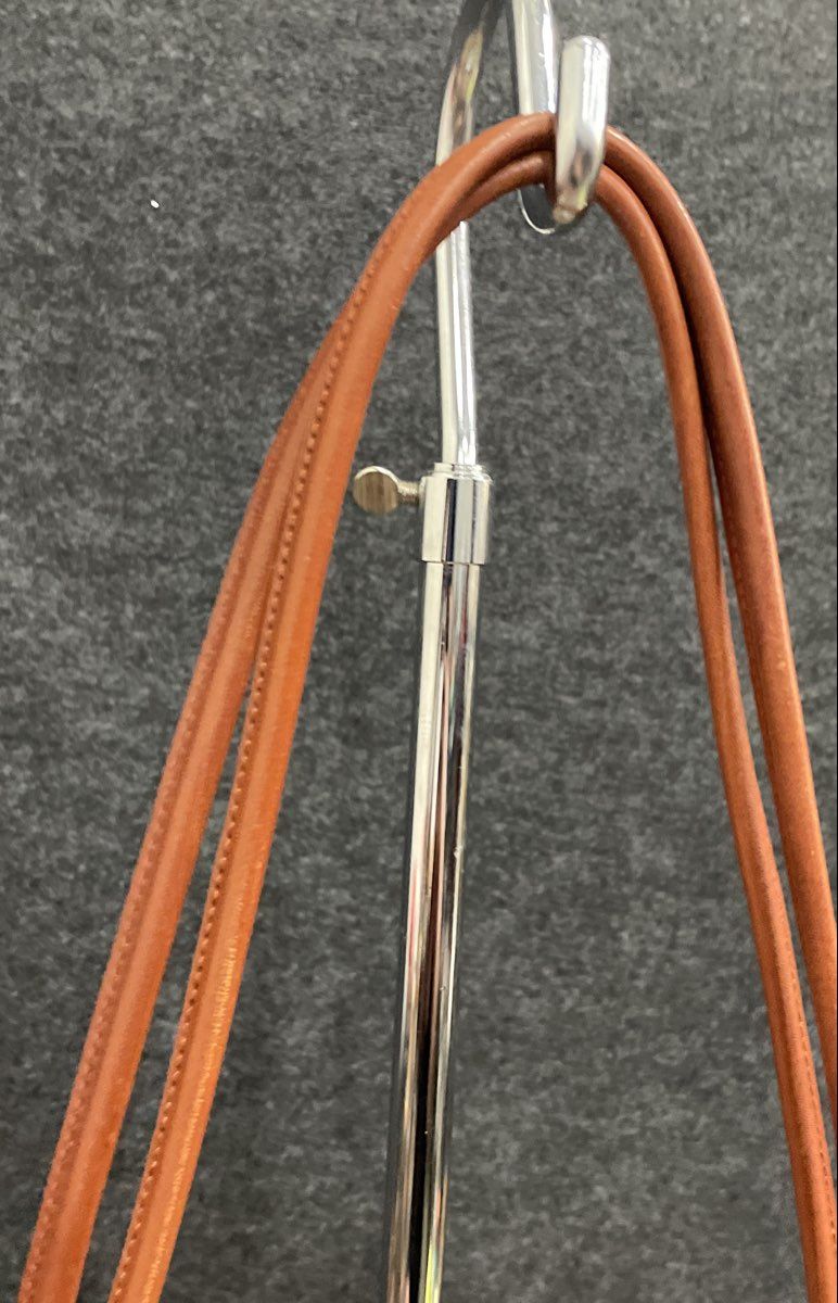 Vintage Monsac Brown Leather Large Tote Shoulder Bag