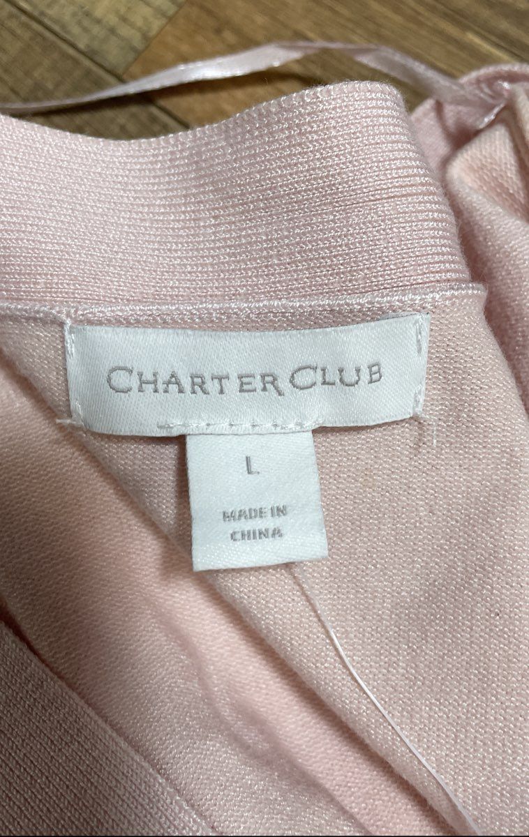 Charter Club Women's Misty Pink Core Ottoman Cardigan Jacket Sz L NWT