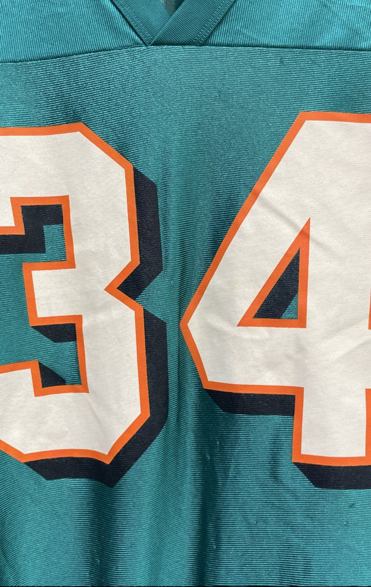 Vintage 2000s Miami Dolphins Ricky Williams #34 NFL Jersey Teal Sz XL