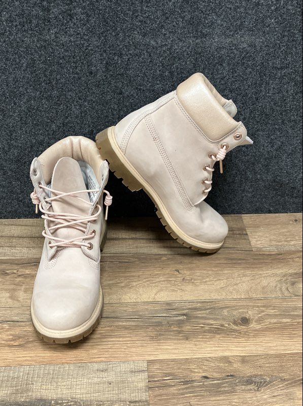 Timberland Premium 6 Inch Waterproof Boots Pink Iridescent Women's Size 10 A1HL6