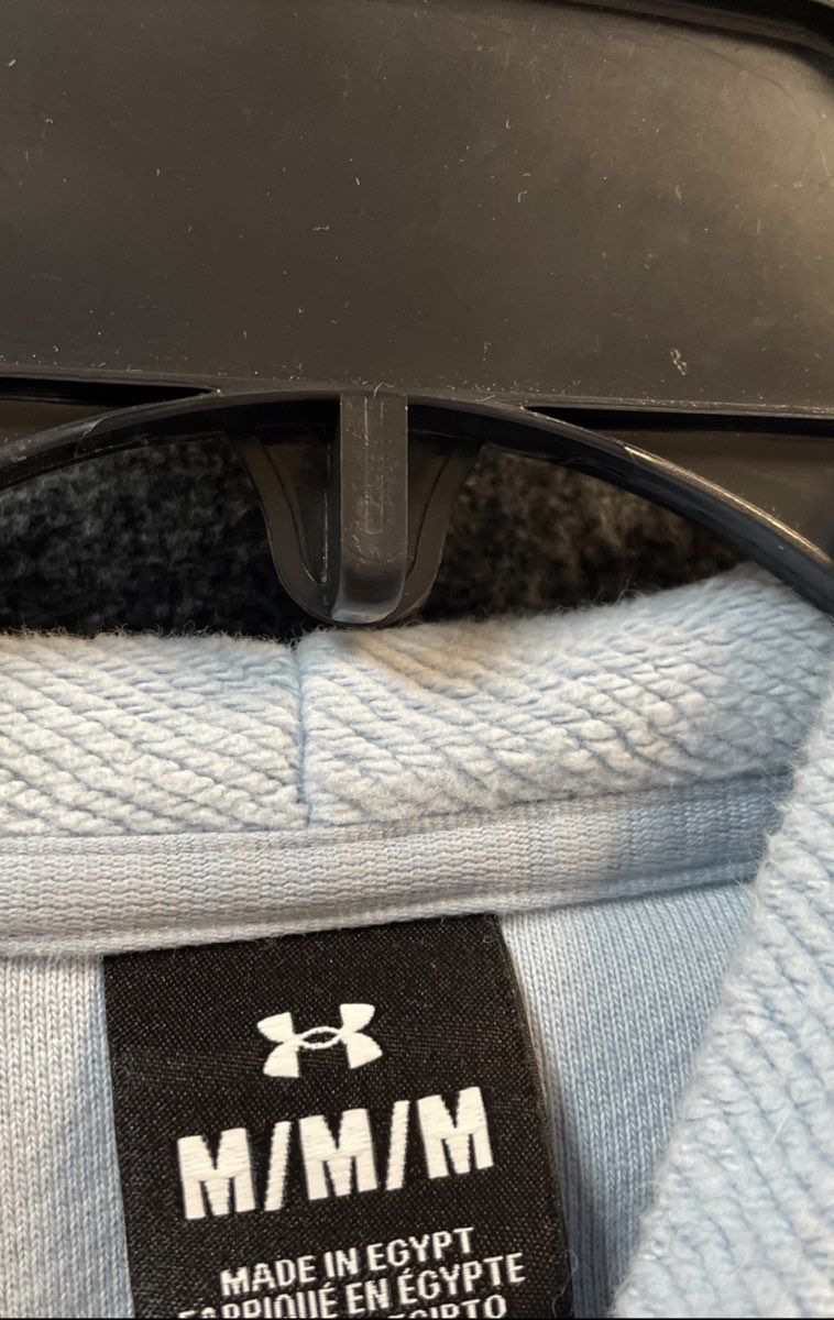 Under Armour Women's Light Blue Textured Terry Pullover Hoodie Sz M