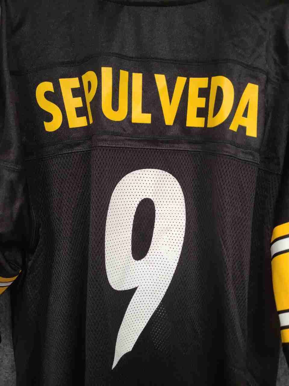 Reebok Men's Pittsburgh Steelers Daniel Sepulveda #9 Football Jersey Black XL