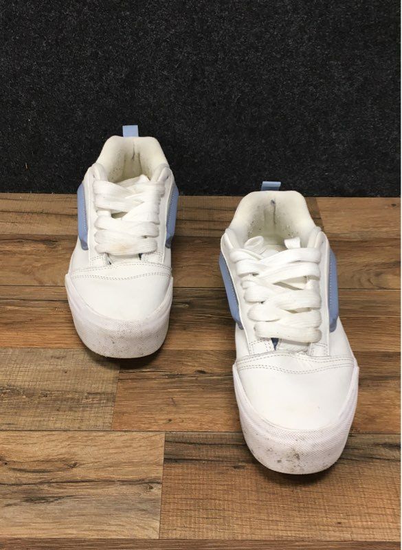 Vans Knu Stack White Light Blue Chunky Platform Sneakers Men's Size 10