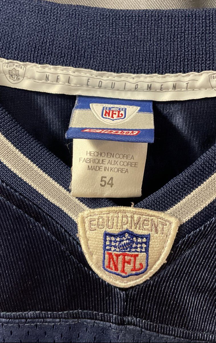 Vintage 2000s Reebok Dallas Cowboys Keyshawn Johnson #19 On Field Jersey Sz 54