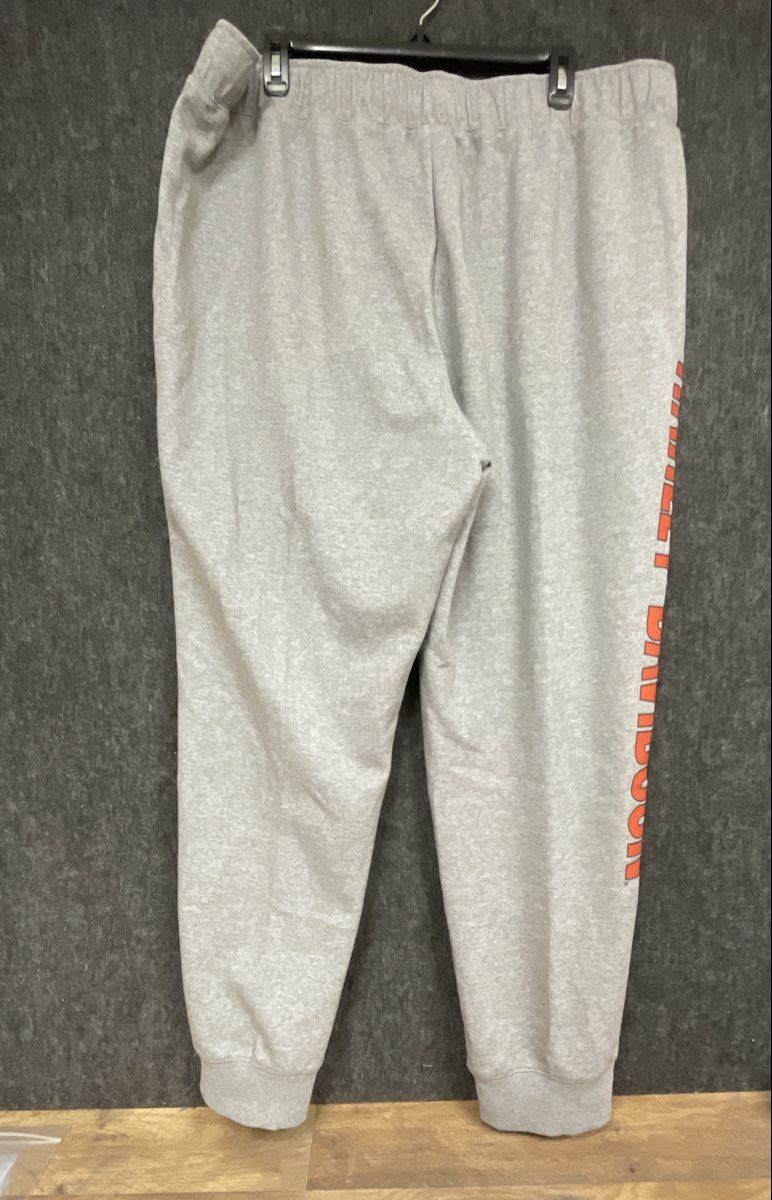 Harley-Davidson Men's Heather Gray Graphic Logo Sweatpants Joggers Sz XL