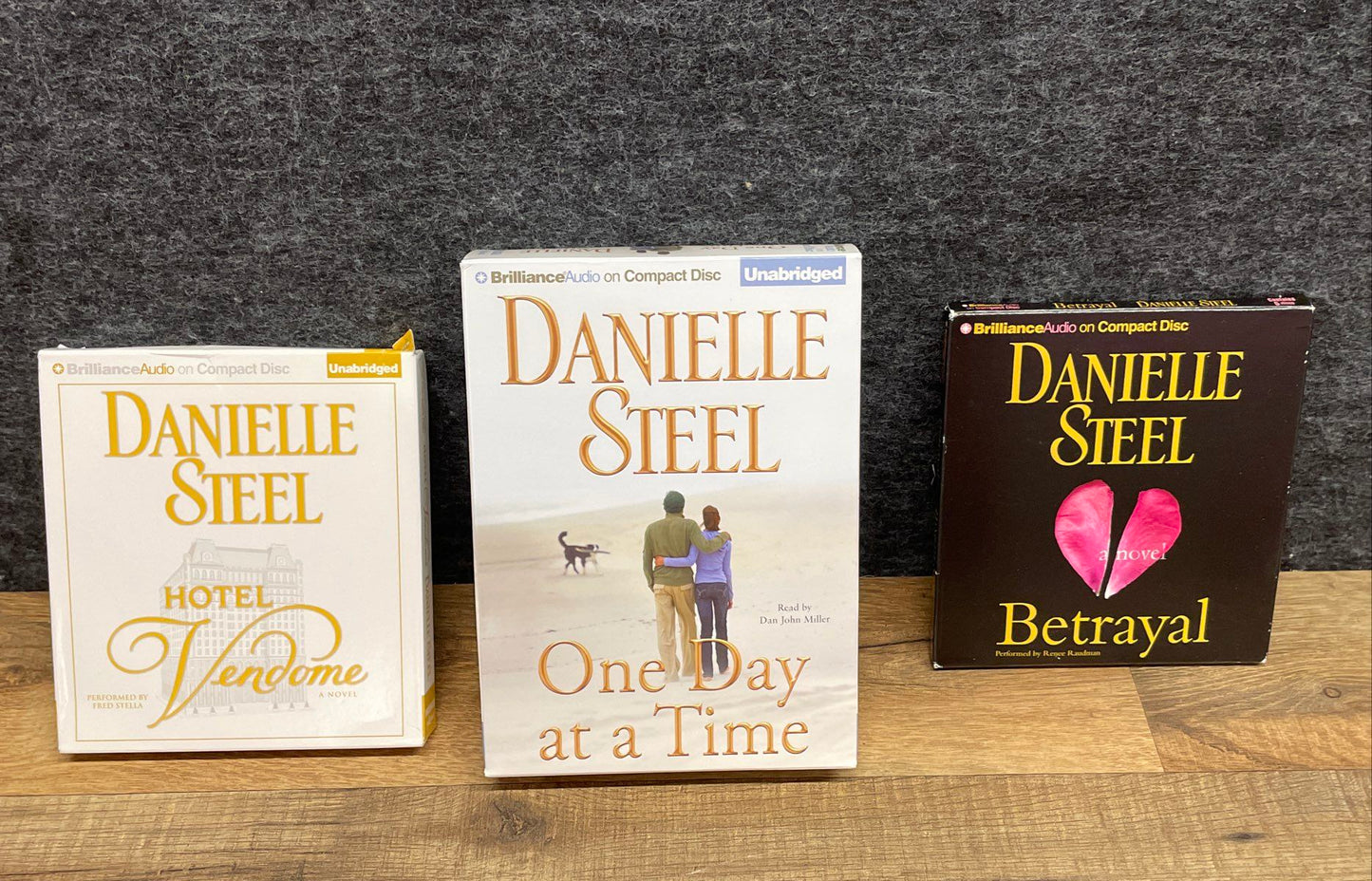 Danielle Steel Audiobook Lot of 3 on CD - Hotel Vendome, Betrayal, One Day