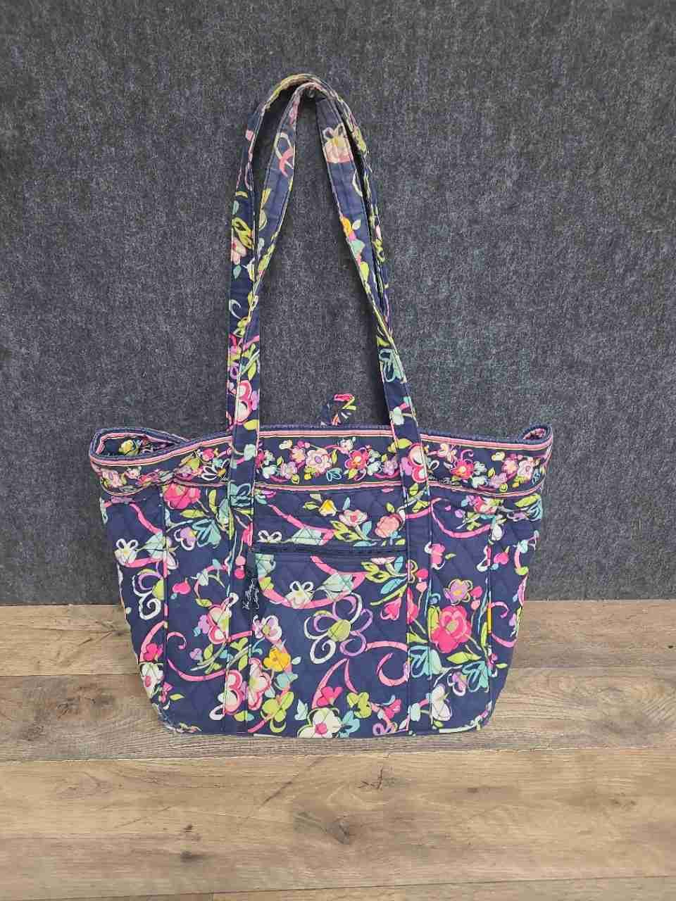 Vera Bradley Quilted Cotton Handbag Tote Shoulder Bag Floral Lot of 3 Pieces