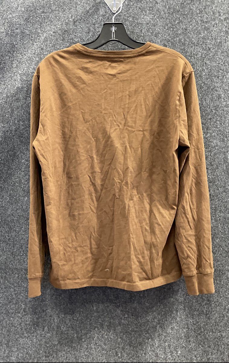 Polo Ralph Lauren Men's Brown Long Sleeve Custom Slim Fit T-Shirt Sz M