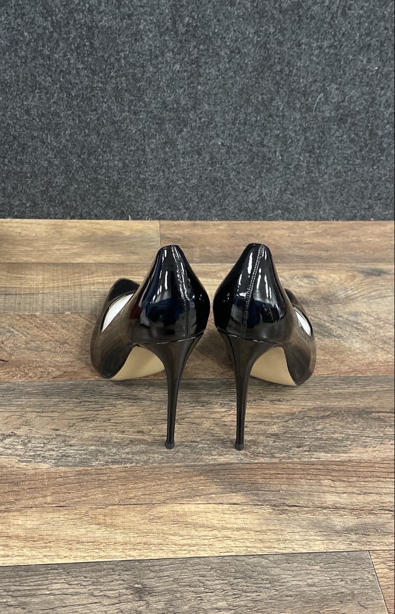 Coleter Black Patent Pointed Toe Stiletto Pumps DS Size Unmarked