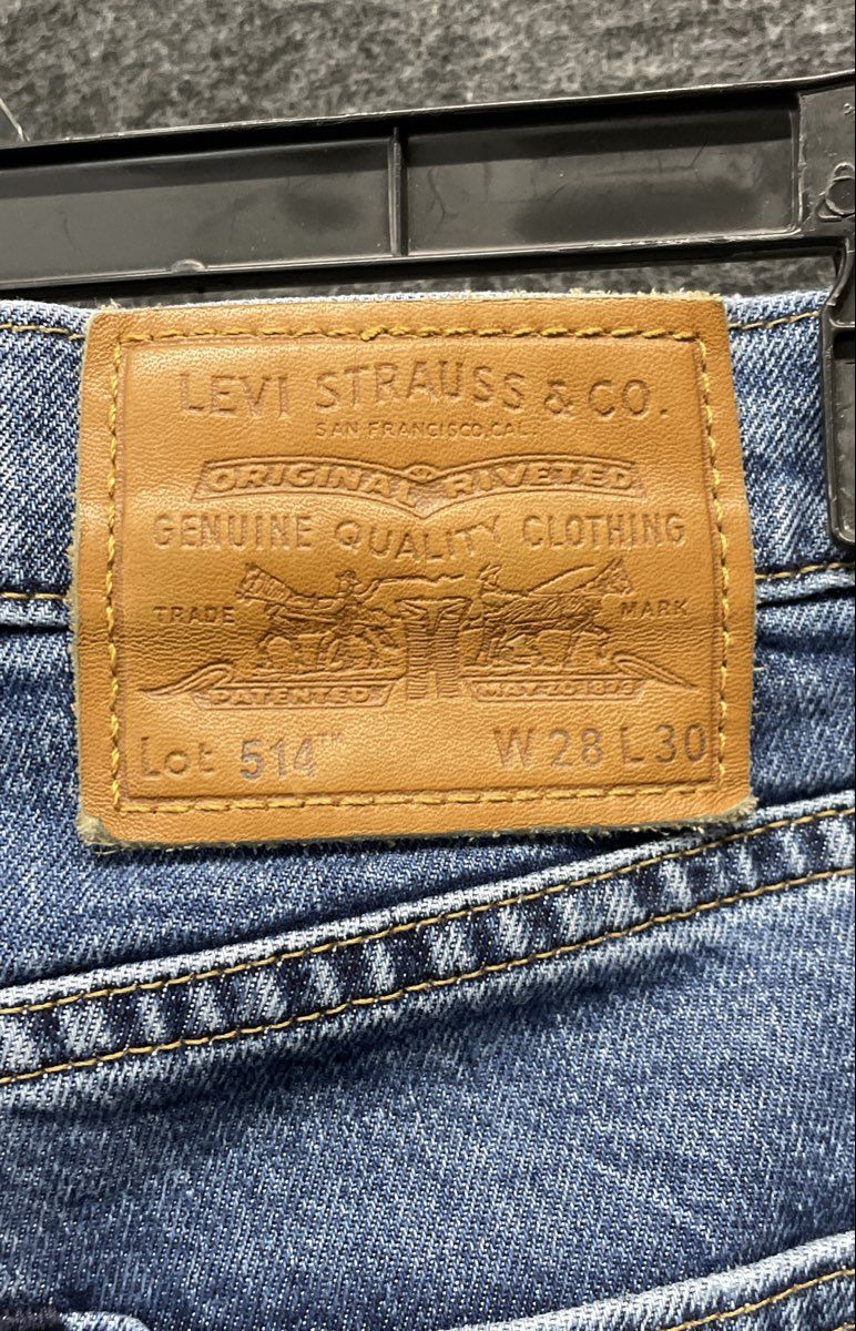 Levi's Men's 514 Slim Straight Premium Blue WaterLess Stretch Jeans Sz 28x30