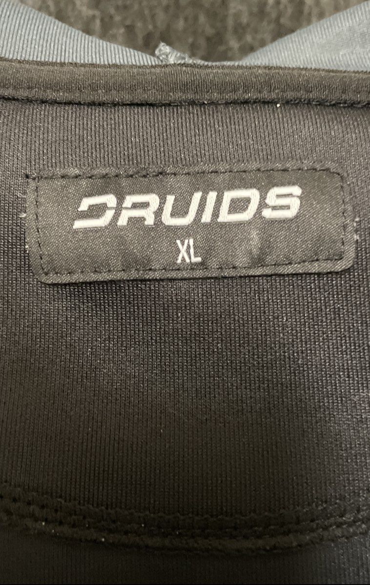 Druids Men's Gray Scramble 1/4 Zip Pullover Hoodie Sz XL