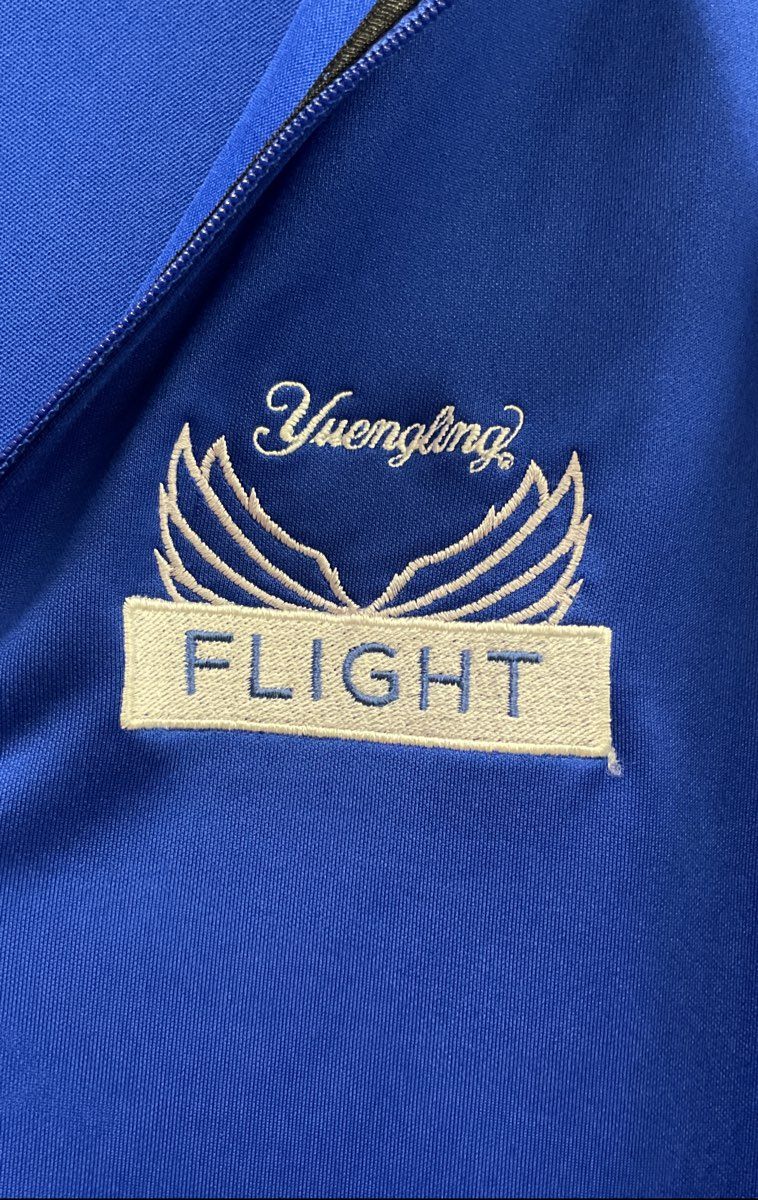 Adidas Men's Royal Blue Yuengling Flight Beer Logo 1/4 Zip Pullover Sz XL