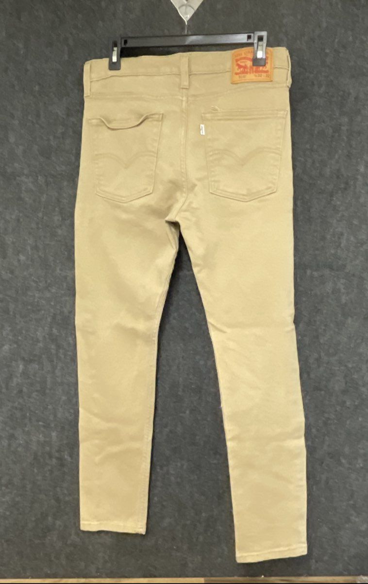 Levi's Men's 510 Skinny Fit Jeans Tan Khaki Stretch Denim Sz 32x32