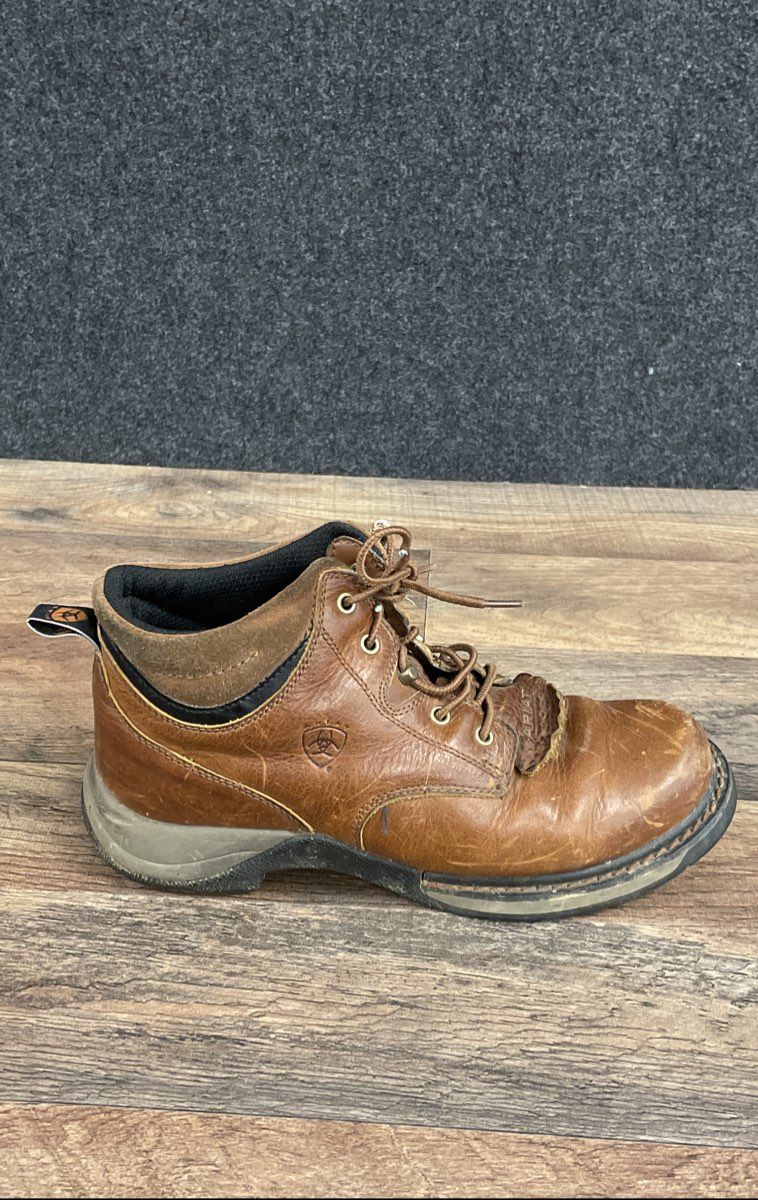 Ariat Jarrison Brown Leather Kiltie Ankle Hiking Boots Women's Size 8B