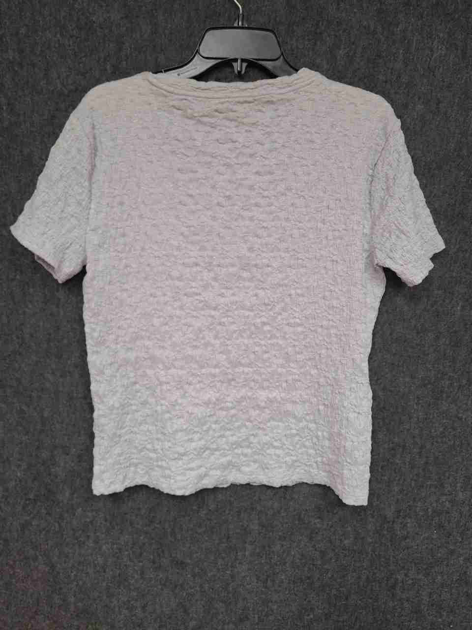 Simply Vera Vera Wang Women's Short Sleeve Textured Tops Lot Orange Gray Sz M L