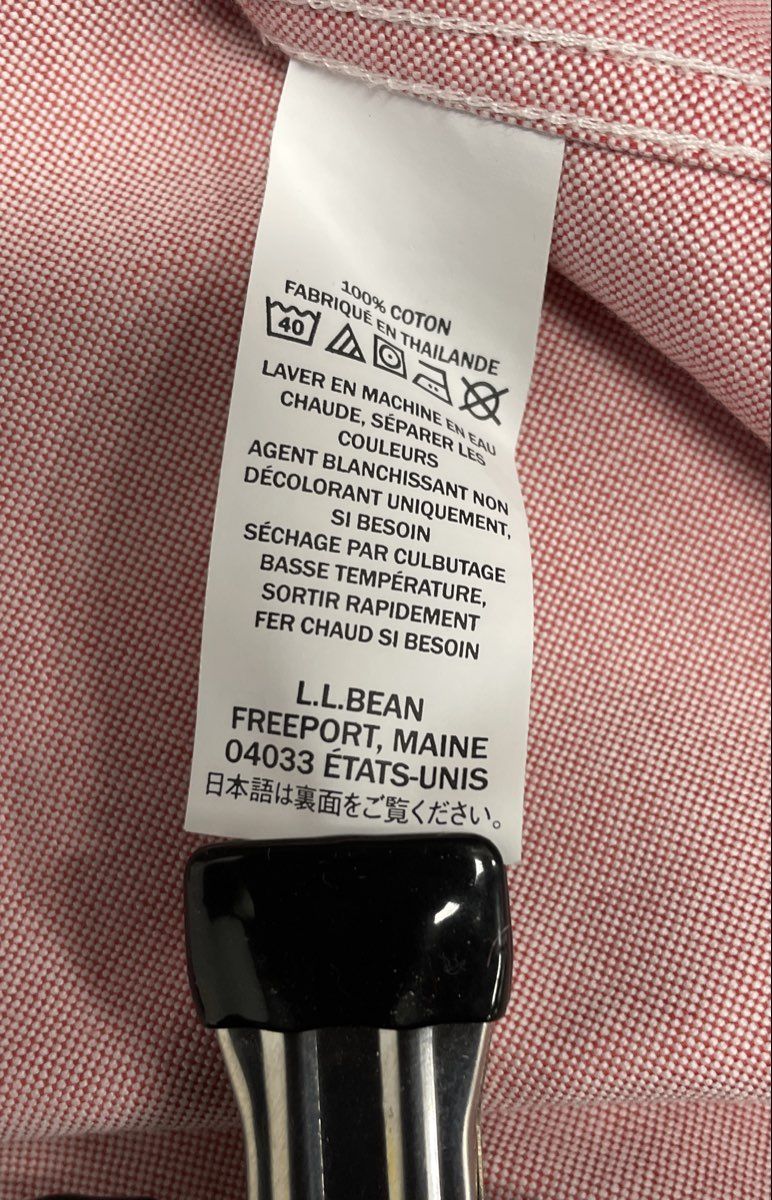 L.L. Bean Men's Pink Traditional Fit Cotton Oxford Button Down Shirt Sz 16-34