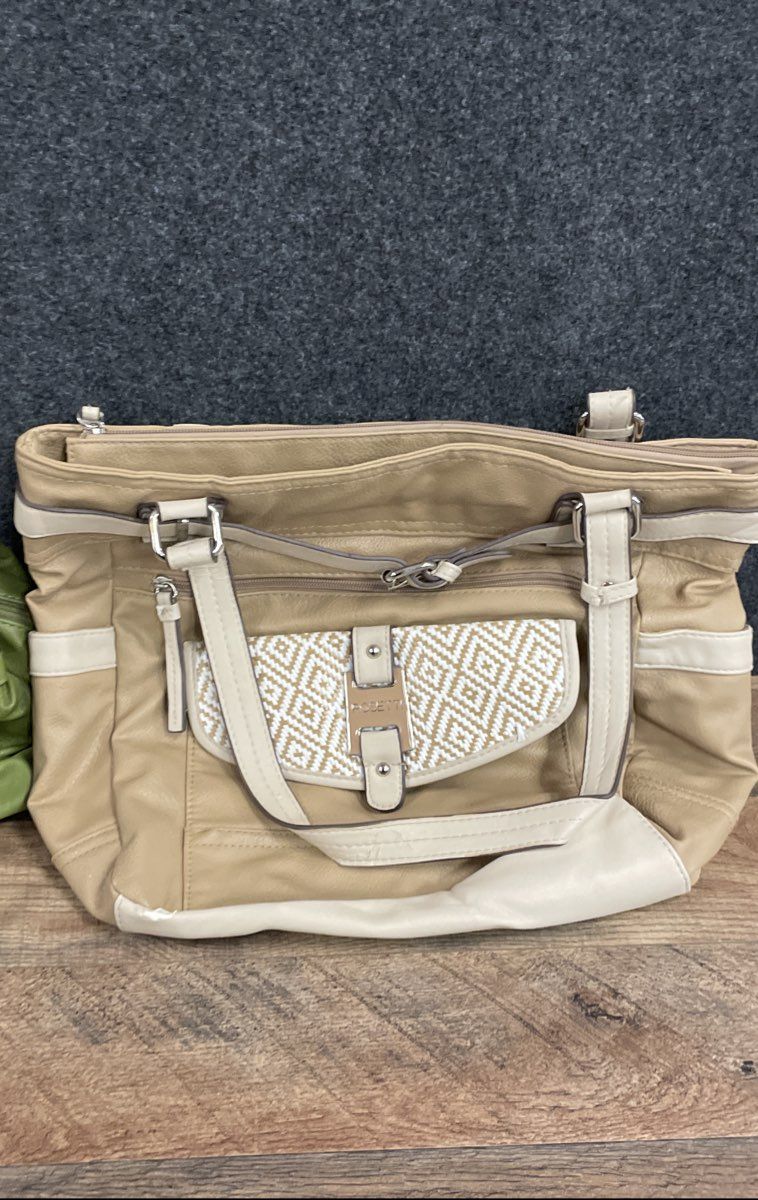 Rosetti Green Tan Faux Leather Shoulder Bag Handbag Lot of 2