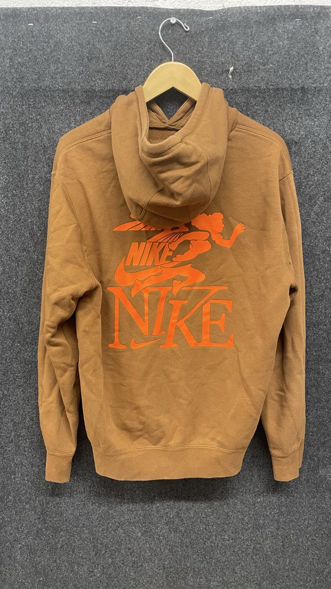 Nike Men's Brown Club Victory Graphic Pullover Hoodie Size Large
