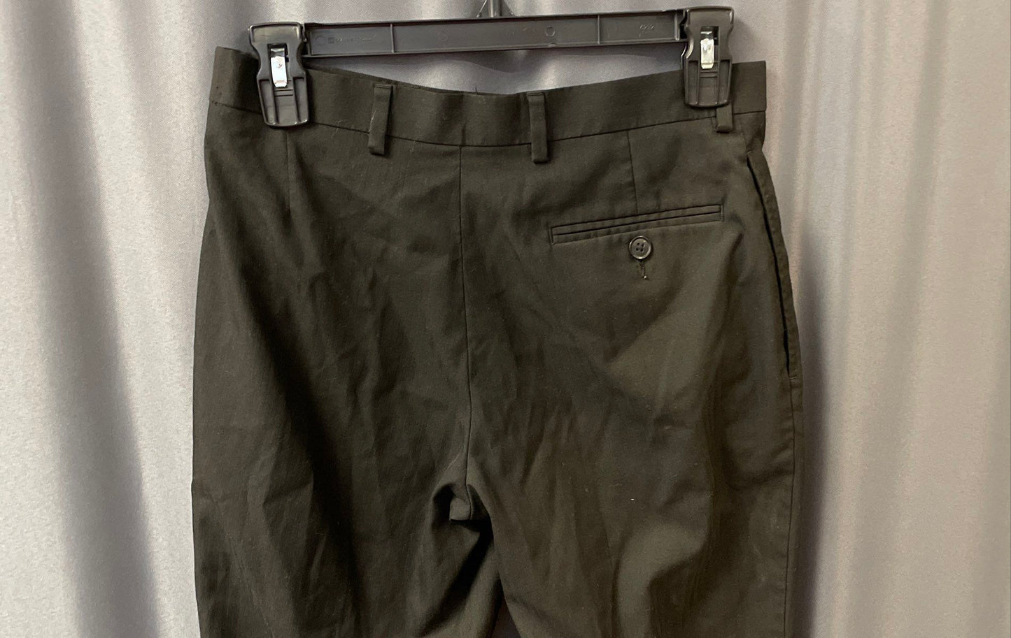Collection Michael Strahan Boys Black Dress Slacks Flat Front Sz 16R 28W