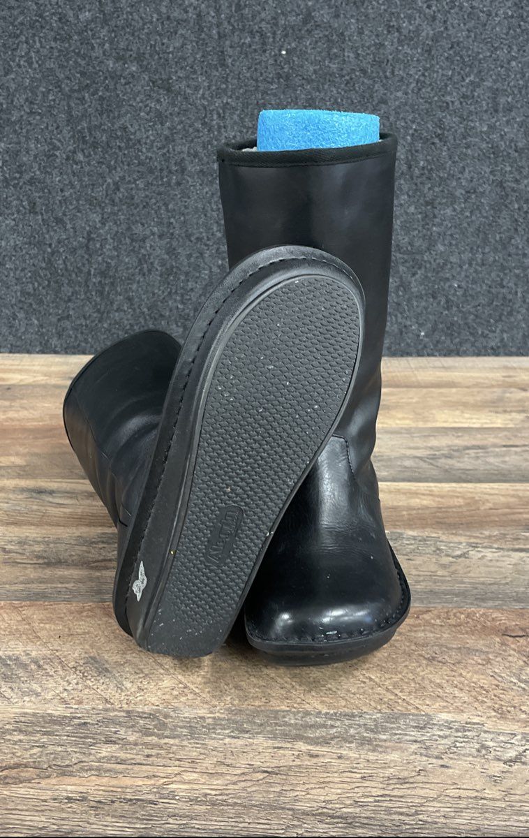 Alegria by PG Lite Sedona Black Leather Shearling Lined Boots Size 39