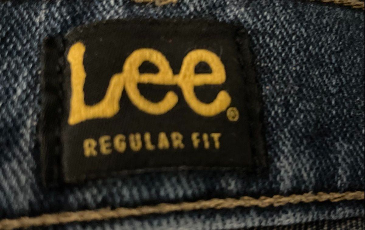 Lee Men's Blue Regular Fit Denim Stretch Jeans Distressed Sz 36x29