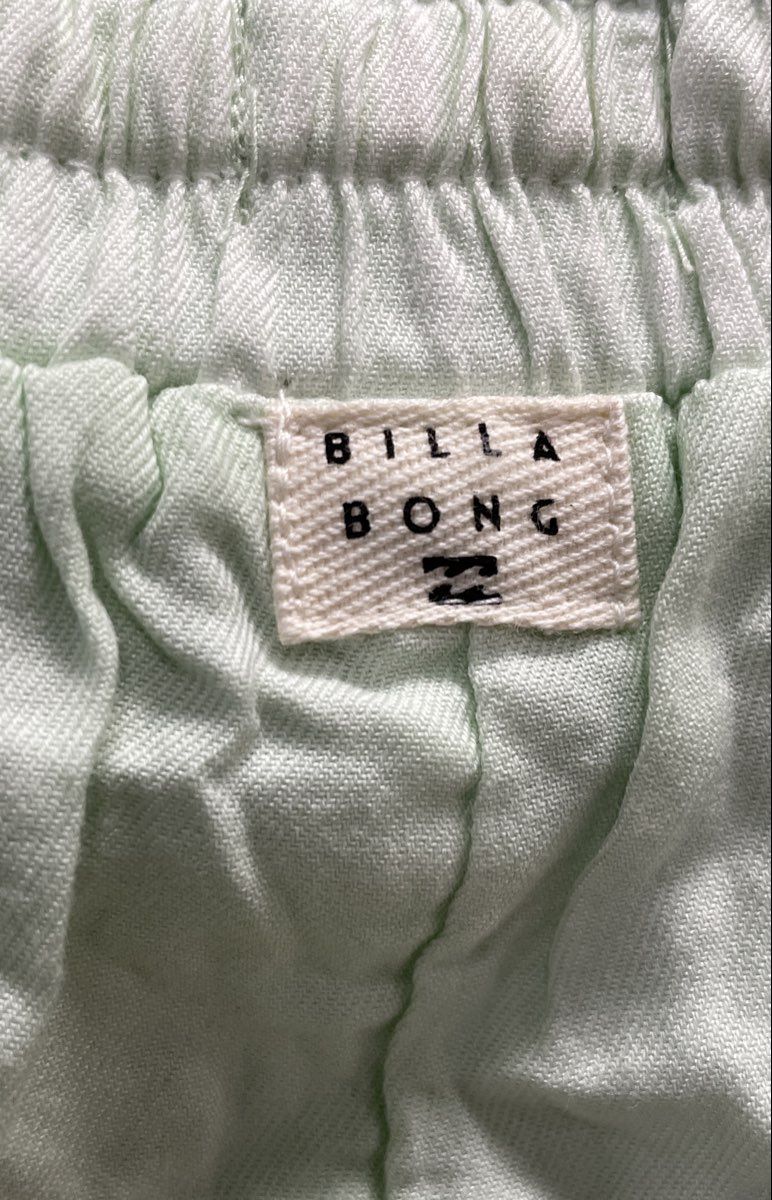 Billabong Women's Mint Green Cotton Viscose Elastic Waist Beach Shorts NWT Sz S