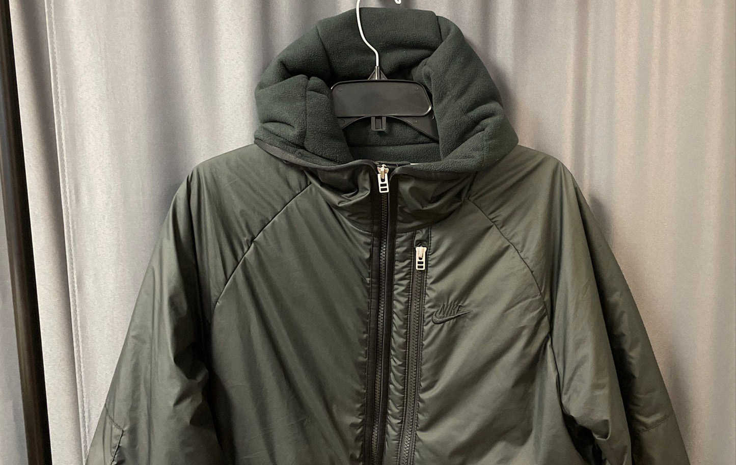 Nike Men's Black Therma-Fit Full Zip Hooded Parka Jacket Sz S
