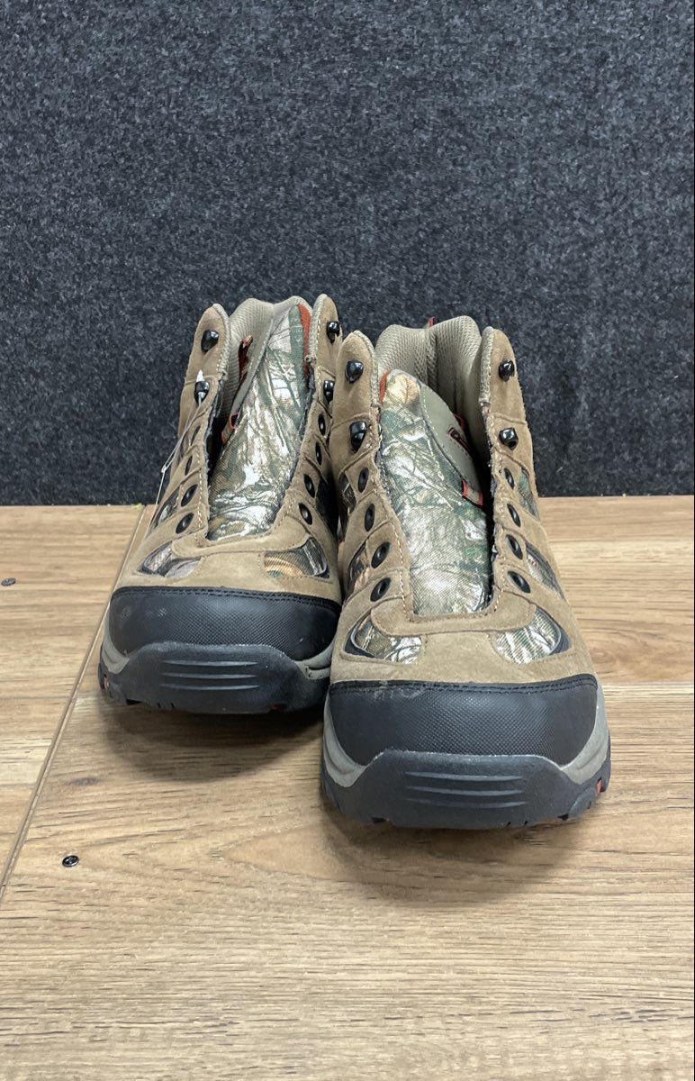 Coleman Griz Camo Tan Suede Leather Hiking Boots Men's Size 11.5