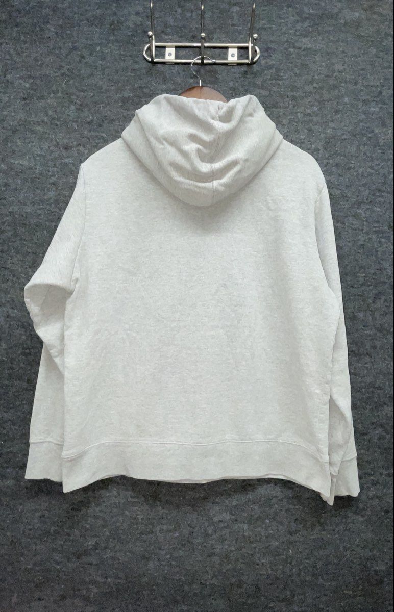 The North Face Men's Gray Red Box Logo 1966 Pullover Hoodie Sz L