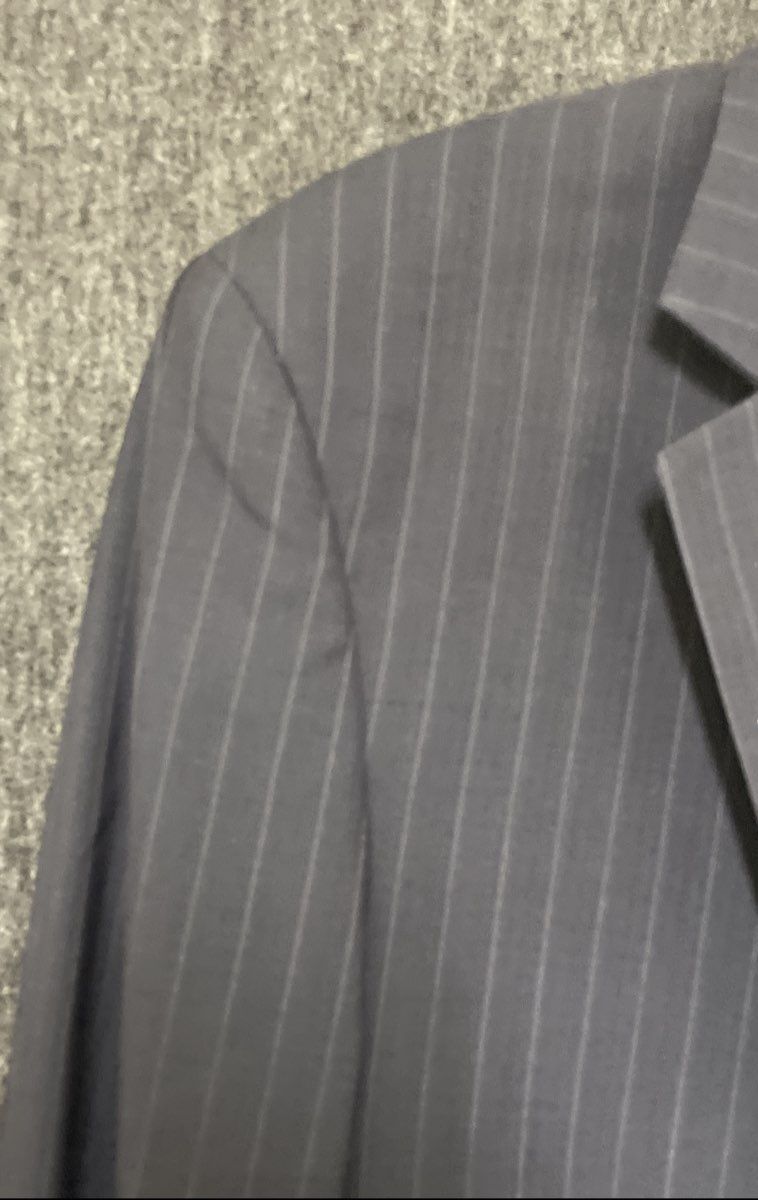 Jos. A. Bank Men's Navy Blue Pinstripe 100% Wool 2-Button Blazer Jacket Sz 40L