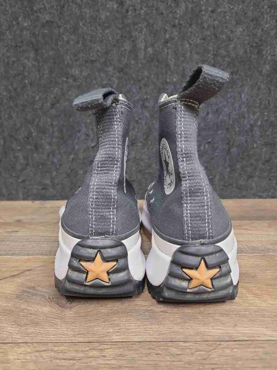 Converse Run Star Hike High Top Iron Grey Platform Sneakers Men 4.5 Women 6