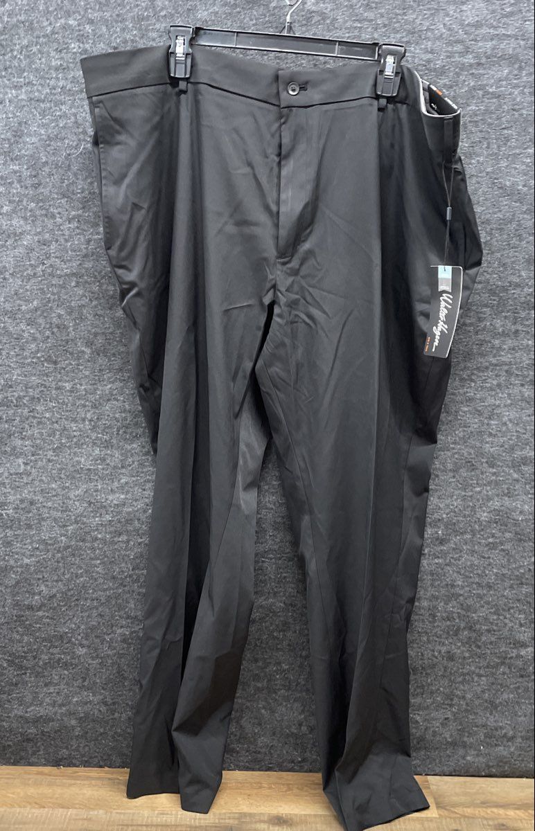 Walter Hagen Men's Black Perfect 11 Straight Fit Big & Tall Golf Pants NWT 44x30
