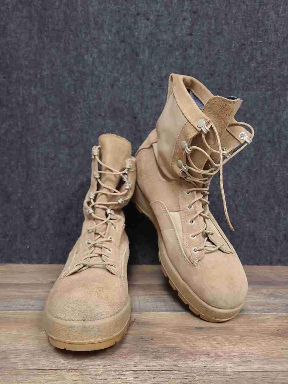 McRae Footwear US Army Flight & Combat Vehicle Crewman Boots Tan Size 11R