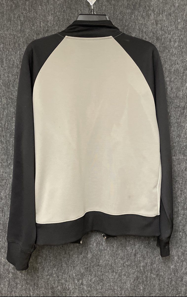 Old Navy Men's Gray Black Colorblock Full Zip Track Jacket Griffin Crest Sz M