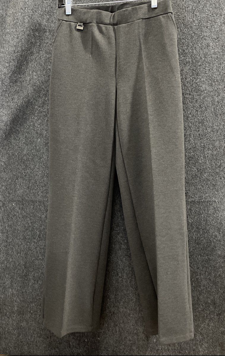 Picadilly Women's Charcoal Gray Straight Leg Stretch Pants Size S NWT
