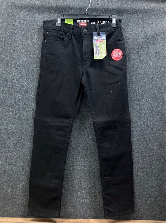 Denizen from Levi's Men's 216 Skinny Fit Black Stretch Jeans Sz 33x30 NWT