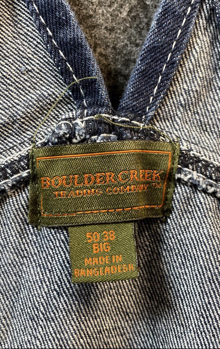 Boulder Creek Denim Carpenter Bib Overalls Big & Tall Sz 50 x 38